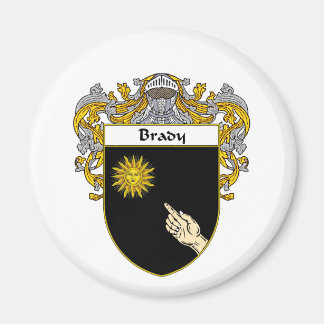 Brady Coat of Arms (Mantled) Magnet