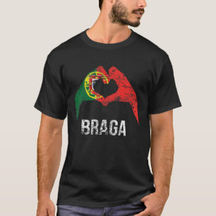 Braga Portuguese City Vintage Portugal Flag T-Shirt