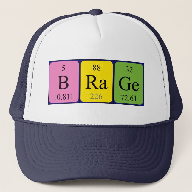 Brage periodic table name hat (Front)