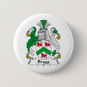 Bragg Family Crest 6 Cm Round Badge