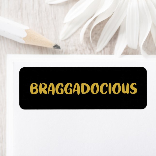 BRAGGADOCIOUS RETURN ADDRESS LABEL (Insitu)