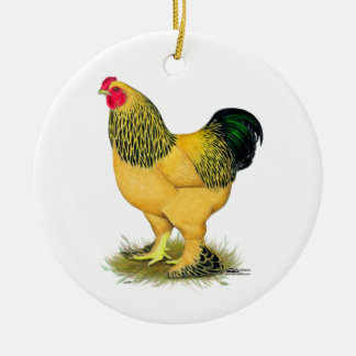 Brahma: Buff Rooster Ceramic Tree Decoration