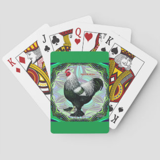 Brahma:  Fancy Dark Rooster Playing Cards
