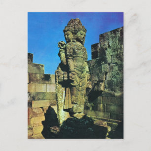 Brahma statue, central shrine, Prambanan, Java Postcard