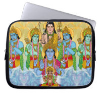 Brahma Vishnu Shiva Ram Krishna Laptop Cover