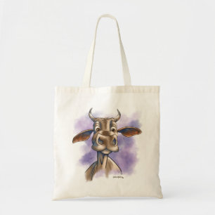 Brahman Cow Cartoon Tote Bag