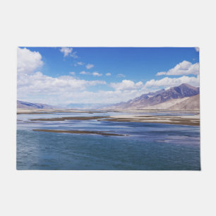 Brahmaputra river and mountain landscape - Tibet Doormat