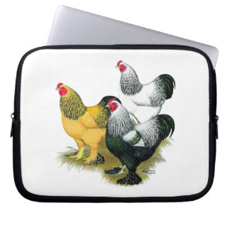 Brahmas Three Roosters Laptop Sleeve