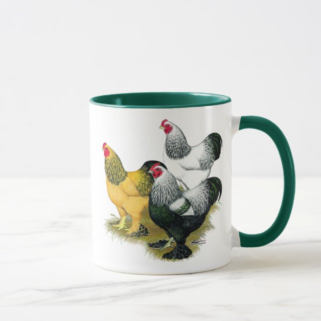 Brahmas Three Roosters Mug (Right)