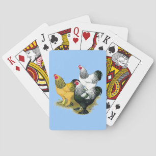 Brahmas Three Roosters Playing Cards