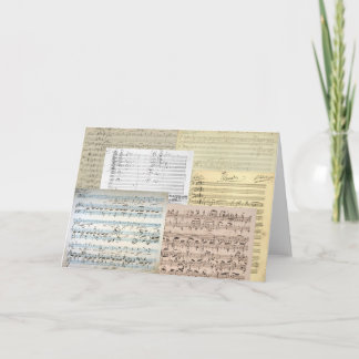 Brahms Music Manuscripts Card