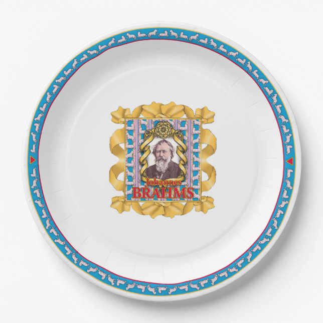 Brahms Paper Plate (Front)
