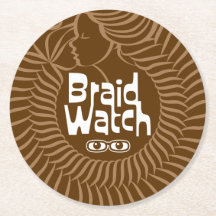 Braid Watch Paper Coaster