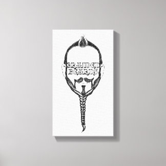 braided beards canvas print