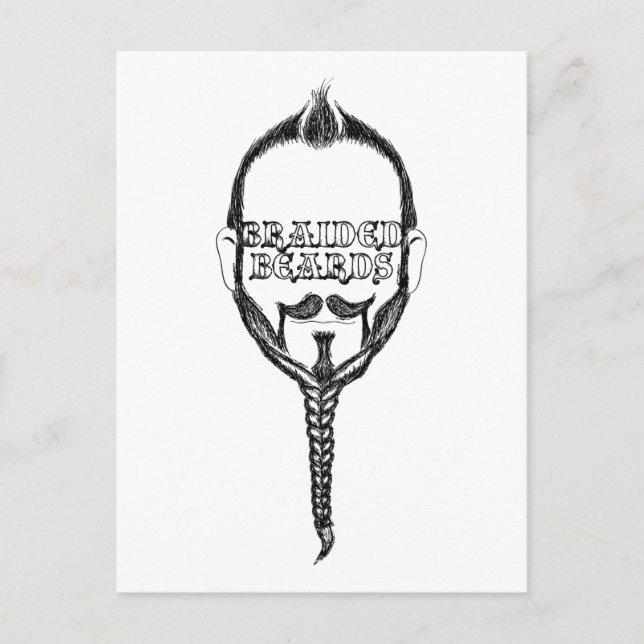 braided beards postcard (Front)