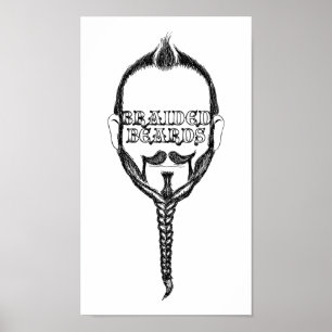 braided beards poster
