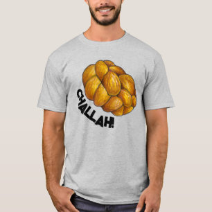 Braided Challah Bread Jewish Holiday Hanukkah Loaf T-Shirt
