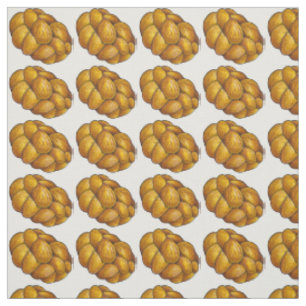 Braided Challah Bread Loaf Loaves Jewish Holiday Fabric