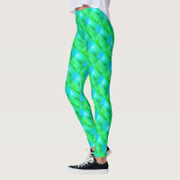 Braided ribbons or irregular blue and green slabs?