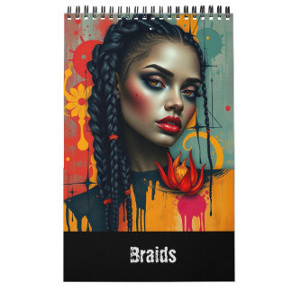 Braids Fantasy Modern Art Calendar