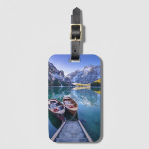 Braies Lake Dolomite Alps, Italy Luggage Tag
