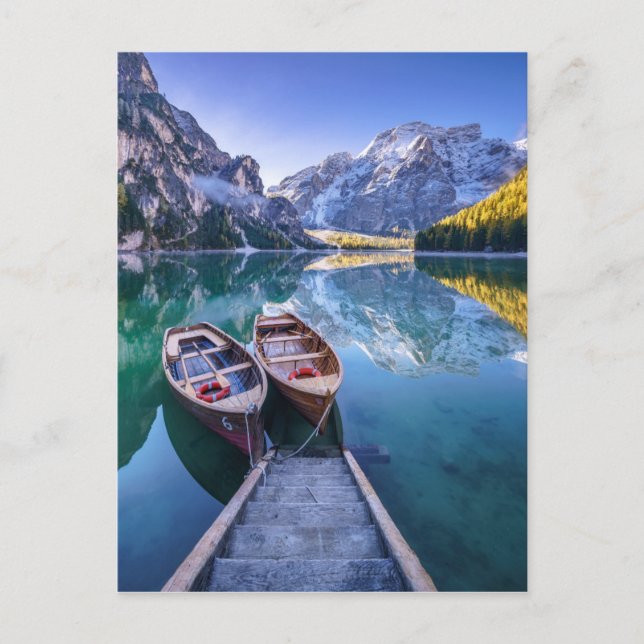 Braies Lake | Dolomite Alps, Italy Postcard (Front)