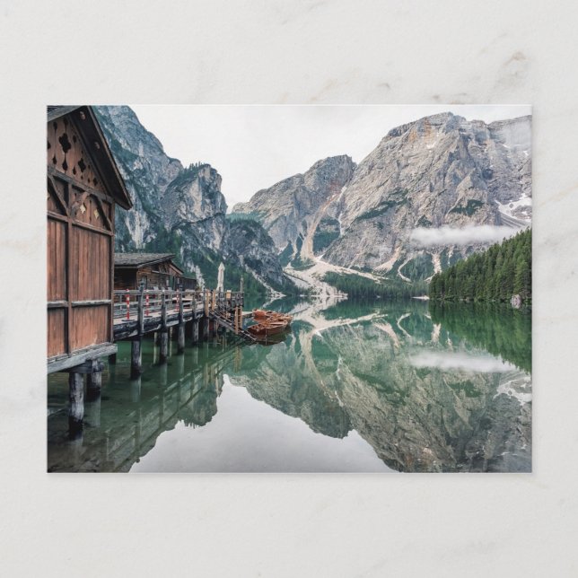 Braies reflection postcard (Front)