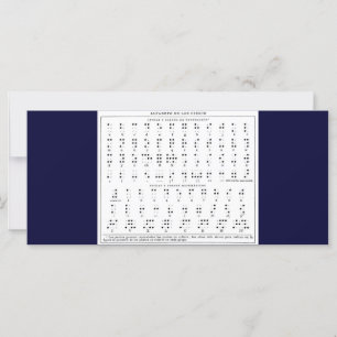 Braille Alphabet Rack Card