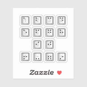 Braille Computer Key Numbers