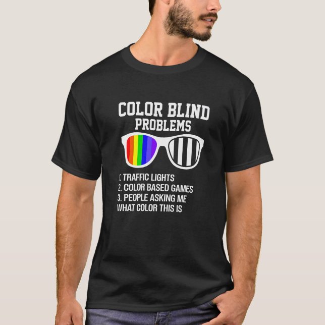 Braille Supply Awarenes Blindness Colour Blind Pro T-Shirt (Front)