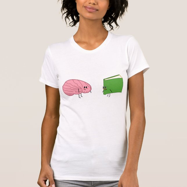 Brain <3 Book T-Shirt (Front)