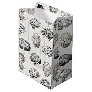 Brain Anatomy Biology Illustrations Medium Gift Bag