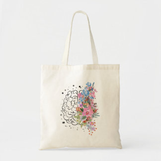 Brain anatomy tote bag