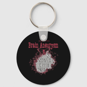 Brain Aneurysm Awareness 1 Key Ring