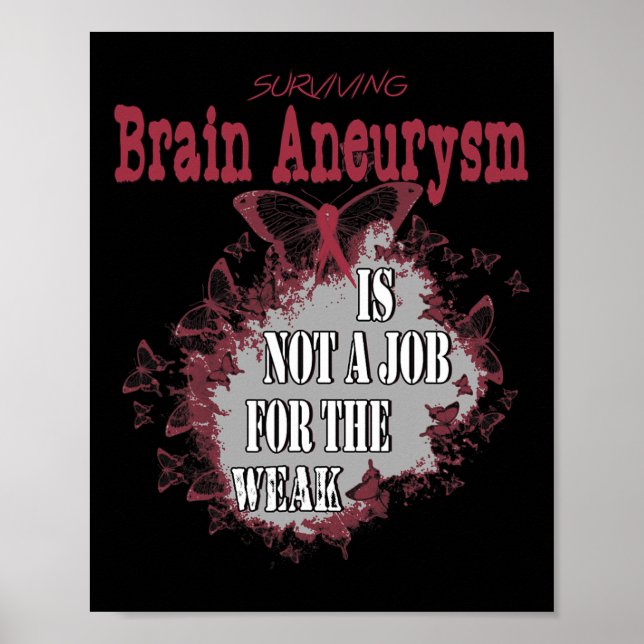 Brain Aneurysm Awareness 1 Poster (Front)