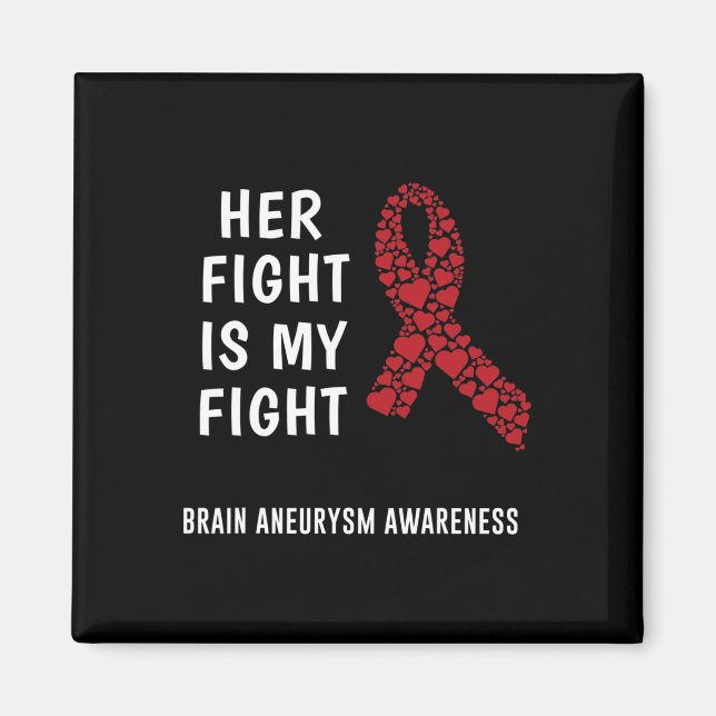 Brain Aneurysm Awareness Brain Surgery Supporter G Magnet (Front)