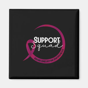 Brain Aneurysm Awareness Burgundy Ribbon Support S Magnet