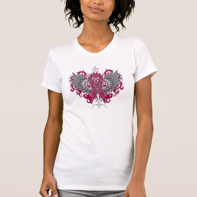 Brain Aneurysm Awareness Cool Wings T-Shirt (Front)