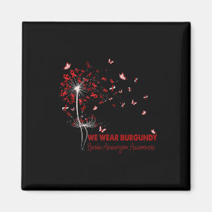 Brain Aneurysm Awareness Faith Hope Love Dandelion Magnet