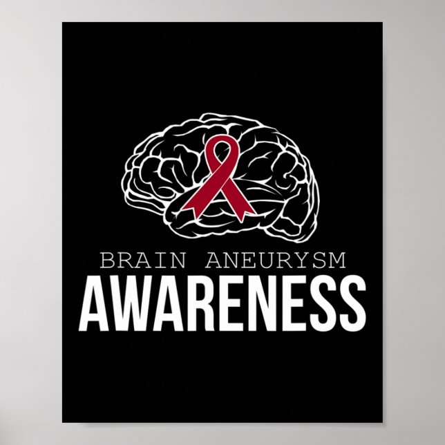 Brain Aneurysm Awareness  for Men Poster (Front)