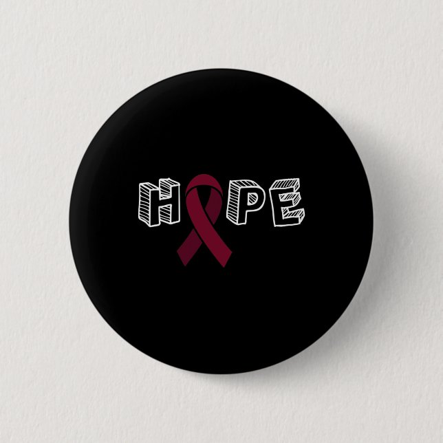 Brain Aneurysm Awareness Hope  6 Cm Round Badge (Front)
