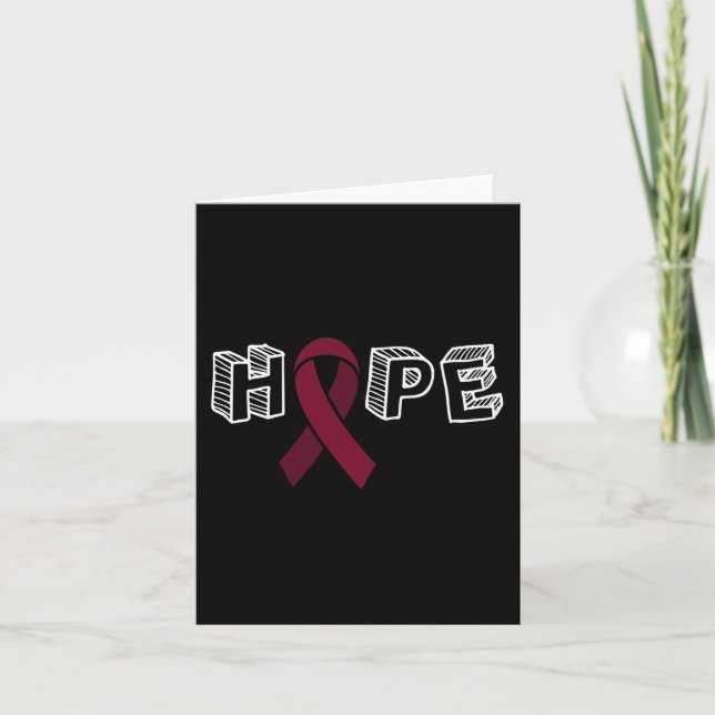 Brain Aneurysm Awareness Hope  Card (Front)