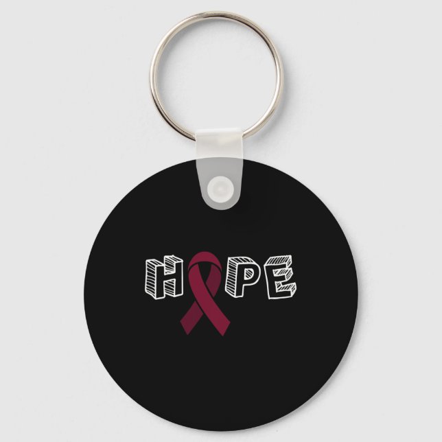 Brain Aneurysm Awareness Hope  Key Ring (Front)