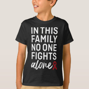 Brain Aneurysm Awareness Ribbon Family Support Gro T-Shirt