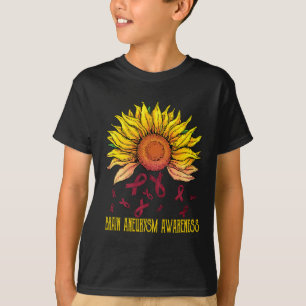 Brain Aneurysm Awareness Sunflower T-Shirt