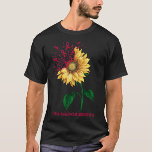 Brain Aneurysm Awareness Sunflower T-Shirt