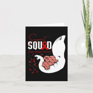 Brain Aneurysm Awareness Support Squad Elephant Card