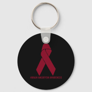 Brain Aneurysm Awareness  Survivor  Key Ring
