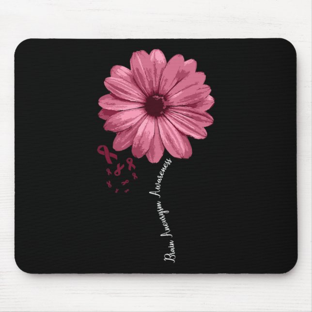 Brain Aneurysm Awareness Warrior Support Unique Pr Mouse Pad (Front)