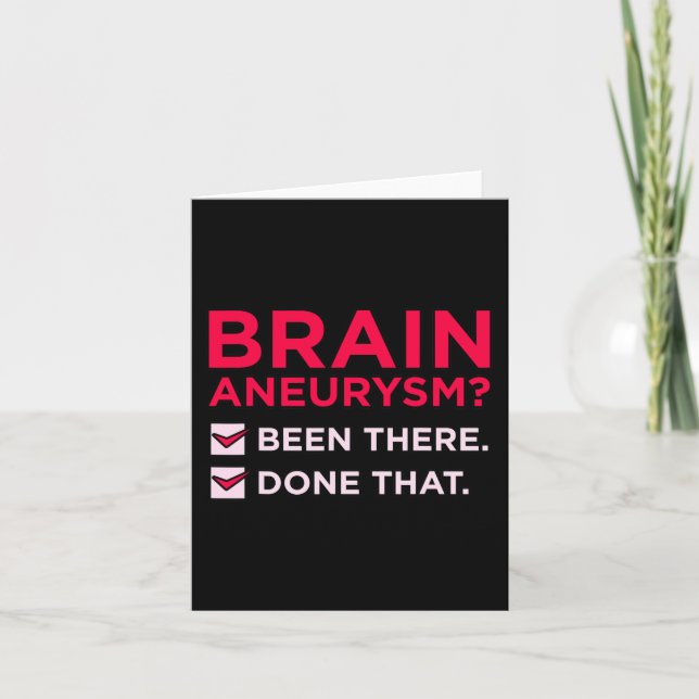 Brain Aneurysm Been There Awareness Month Support  Card (Front)